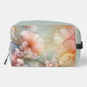 Abstract Pastel Sea Foam Floral Cloud Landscape Waschbeutel (Rückseite)