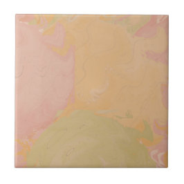 Abstract Pastel Swirl Earthy Fliese