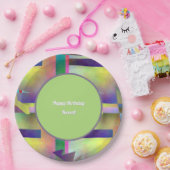 Abstract Pattern Adult Any Age Birthday Party Pappteller (Party)