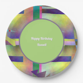 Abstract Pattern Adult Any Age Birthday Party Pappteller