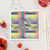 Abstract Pattern Adult Any Age Birthday Party Serviette (Beispiel)