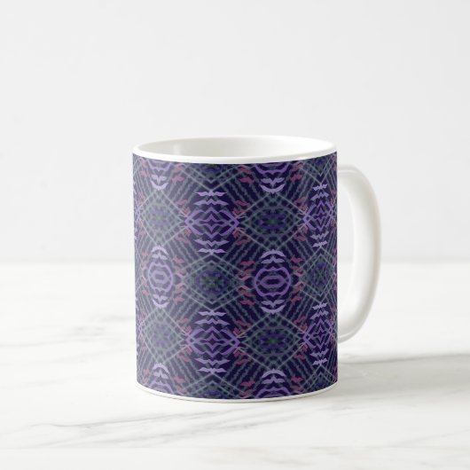 Abstract Pattern Art Of Watercolor Brushstrokes Kaffeetasse (VorderseiteRechts)