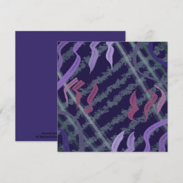 Abstract Pattern Art Of Watercolor Brushstrokes Karte