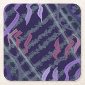 Abstract Pattern Art Of Watercolor Brushstrokes Rechteckiger Pappuntersetzer (Vorderseite)