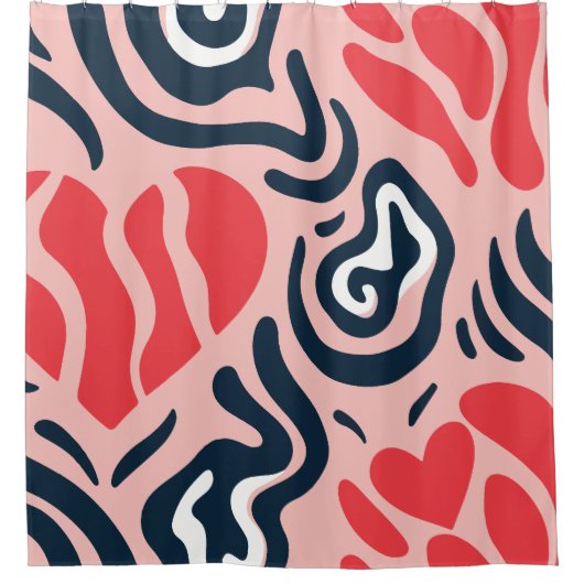 abstract pattern duschvorhang (Vorderseite)