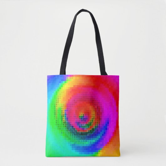abstract pattern, multicolored geometric wallpaper tasche (Vorderseite)
