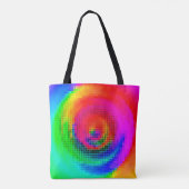 abstract pattern, multicolored geometric wallpaper tasche (Rückseite)