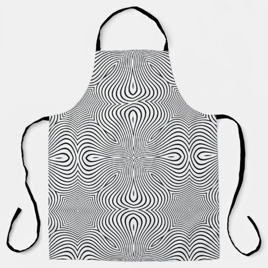 Abstract pattern of wavy stripes or rippled 3D rel Schürze (Vorderseite)