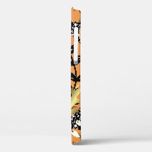 abstract pattern on orange yellow background with  Case-Mate iPhone hülle (Rückseite / Links)