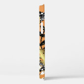 abstract pattern on orange yellow background with  Case-Mate iPhone hülle (Rückseite / Rechts)