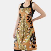 abstract pattern on orange yellow background with schürze (InSitu)