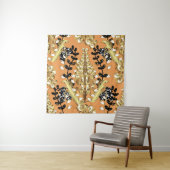 abstract pattern on orange yellow background with  wandteppich (Beispiel)