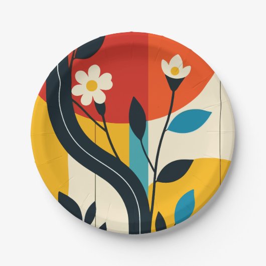 abstract pattern pappteller (Vorderseite)