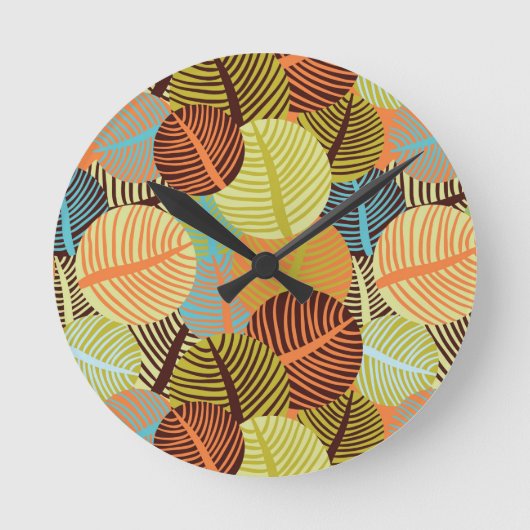 Abstract pattern runde wanduhr (Vorderseite)