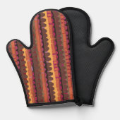 Abstract pattern seamless botanical 4 ofenhandschuh (Vorderseite/Rückseite)