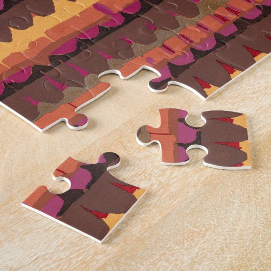 Abstract pattern seamless botanical 4 puzzle (Seite)