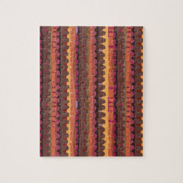 Abstract pattern seamless botanical 4 puzzle