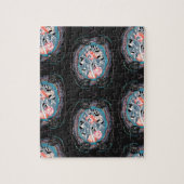 Abstract pattern , seamless illustration 7 puzzle (Vertikal)