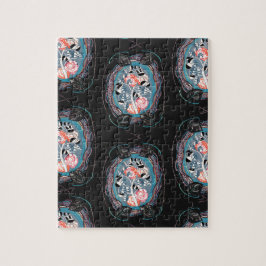 Abstract pattern , seamless illustration 7 puzzle