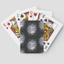 Abstract pattern , seamless illustration 7 spielkarten