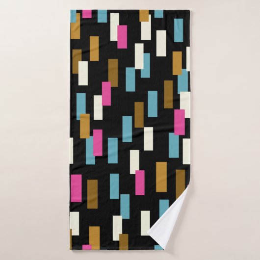 Abstract pattern with textured geometric shapes. a badehandtuch (Badehandtuch)