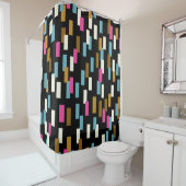 Abstract pattern with textured geometric shapes. a duschvorhang (Beispiel)