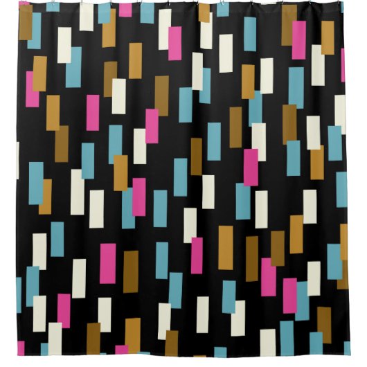 Abstract pattern with textured geometric shapes. a duschvorhang (Vorderseite)