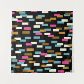 Abstract pattern with textured geometric shapes. a wandteppich (Vorderseite (Horizontal))