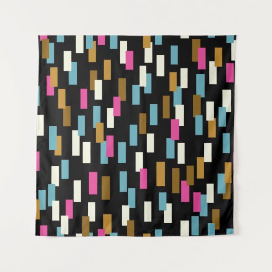 Abstract pattern with textured geometric shapes. a wandteppich (Vorderseite)