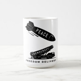Abstract Peace Freedom Delivery Minimalist Art  Kaffeetasse