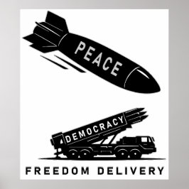 Abstract Peace Freedom Delivery Minimalist Art Poster