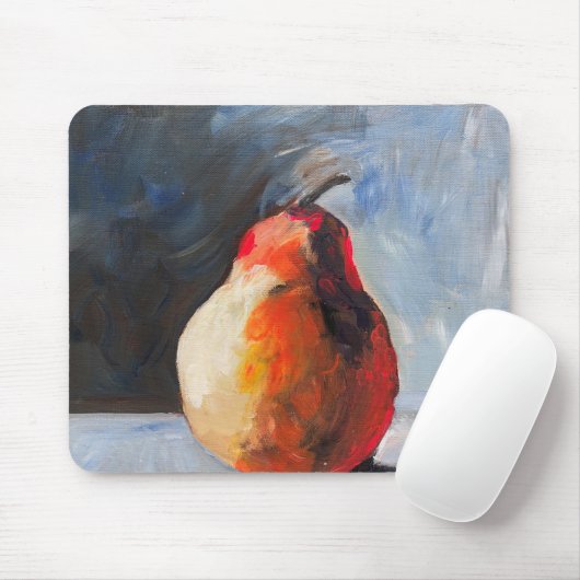 Abstract Pear Mousepad (Mit Mouse)