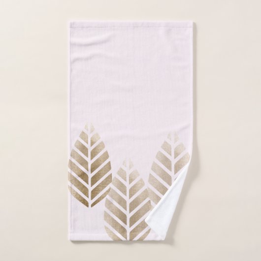 Abstract Pine Cones Of Copper And Platinum Pattern Badhandtuch Set (Handtuch)