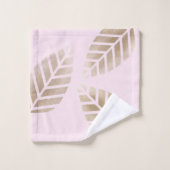 Abstract Pine Cones Of Copper And Platinum Pattern Badhandtuch Set (Waschlappen)