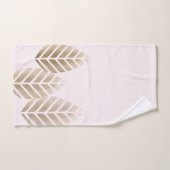 Abstract Pine Cones Of Copper And Platinum Pattern Badhandtuch Set (Handtuch)