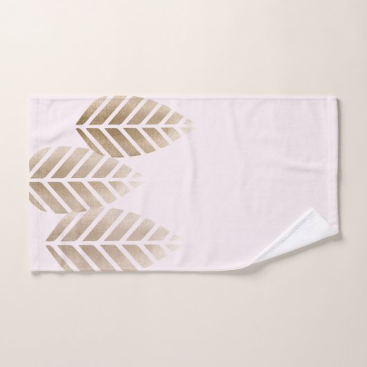 Abstract Pine Cones Of Copper And Platinum Pattern Badhandtuch Set (Handtuch)