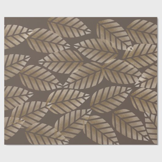 Abstract Pine Cones Of Copper And Platinum Pattern Geschenkpapier (Flach)