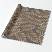 Abstract Pine Cones Of Copper And Platinum Pattern Geschenkpapier (Ungerollt)