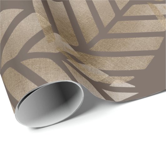 Abstract Pine Cones Of Copper And Platinum Pattern Geschenkpapier (Rolleneckpunkt)