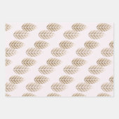 Abstract Pine Cones Of Copper And Platinum Pattern Geschenkpapier Set (Vorderseite 2)