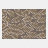 Abstract Pine Cones Of Copper And Platinum Pattern Geschenkpapier Set (Vorderseite)
