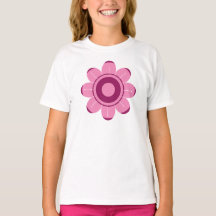 Abstract Pink Flower Illustration
