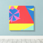 Abstract Pink Windmill Canvas Print Leinwanddruck (Insitu (Holzboden))
