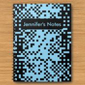 Abstract Pixel Effect Pattern Notebook Notizblock