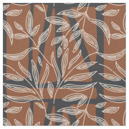 abstract plants - Dotted geometric texture  Stoff