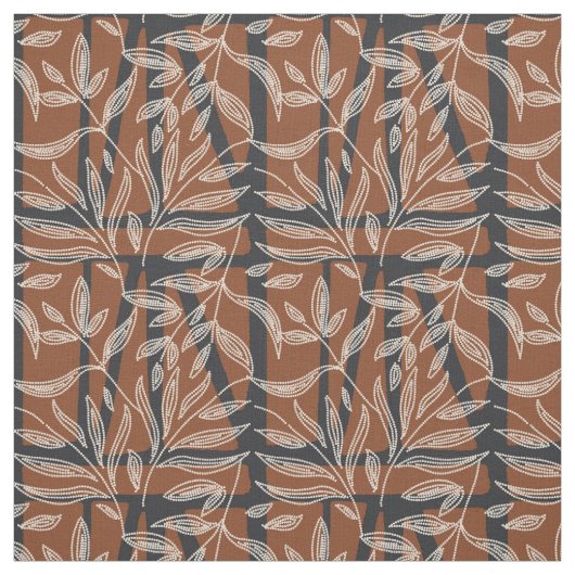 abstract plants - Dotted geometric texture  Stoff (Muster)
