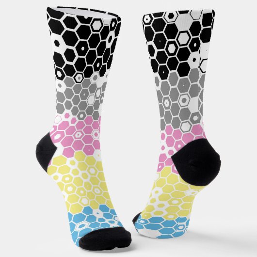 Abstract Polygender Pride Flag  Socken (Gewinkelt)