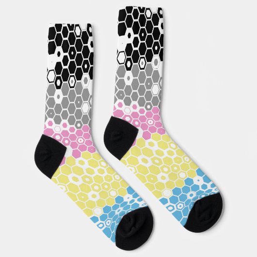 Abstract Polygender Pride Flag Socken (Rechts)