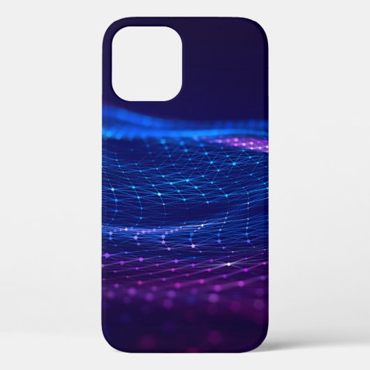 Abstract polygonal space low poly dark background Case-Mate iPhone hülle (Rückseite)