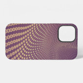 Abstract polygonal space low poly dark background iPhone hülle (Rückseite (Horizontal))
